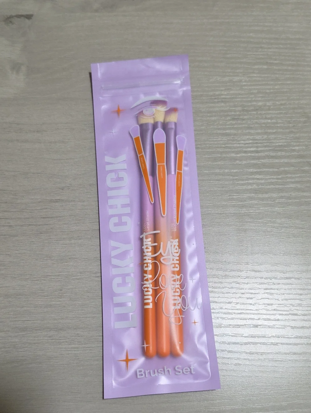 Lucky Chick The Eye Love You 3-Piece Makeup Brush Set